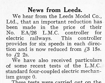 Leeds 1925 December Trade News