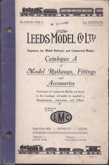 Leeds 1926-27 2nd Catalogue