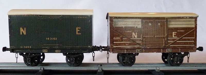 Leeds litho NE Box Van and NE Cattle Van