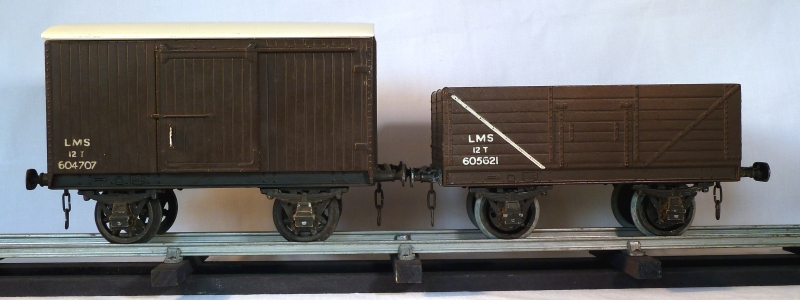 Leeds bakelite LMS Open Wagon and LMS Goods Van