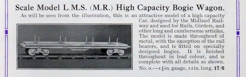 Bassett-Lowke High Capacity Bogie Wagon