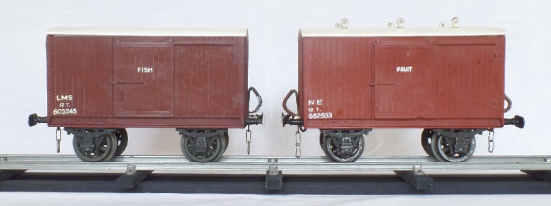 Leeds bakelite LMS Fish and NE Fruit Vans