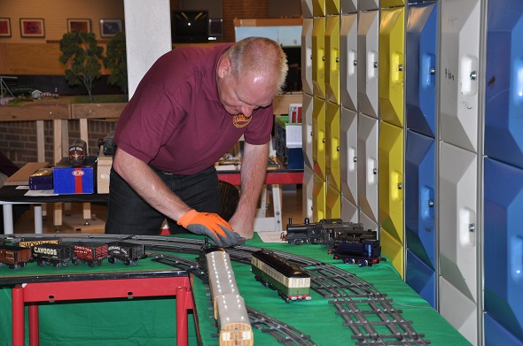 Leeds vintage layout track cleaning